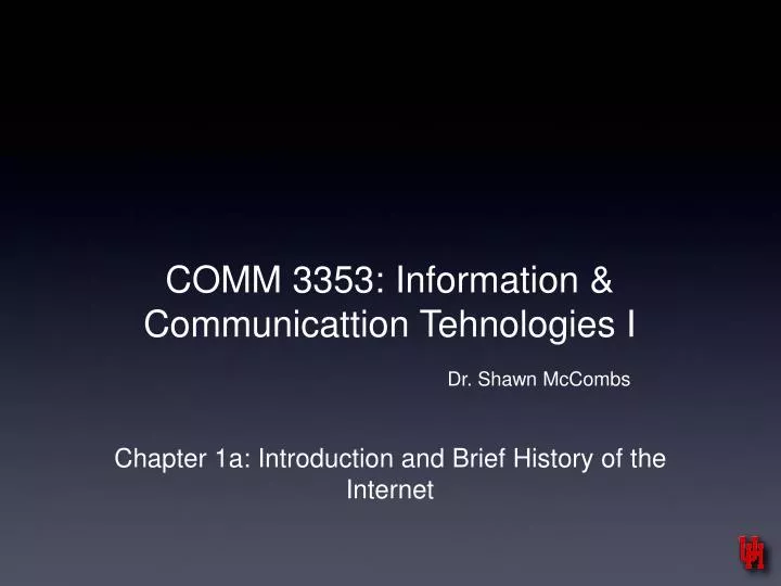 comm 3353 information communicattion tehnologies i