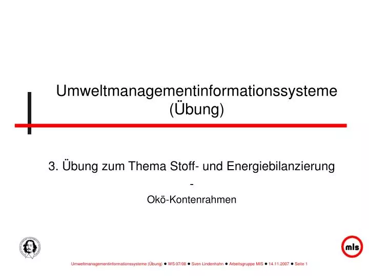 umweltmanagementinformationssysteme bung