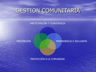 gestion comunitaria