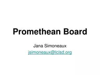 Promethean Board