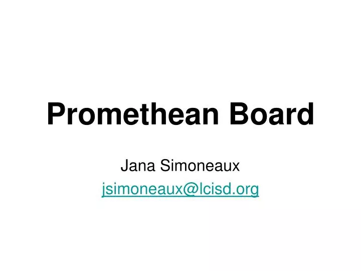 promethean board