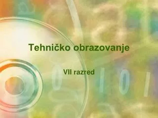 tehni ko obrazovanje