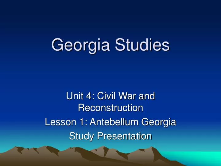 georgia studies