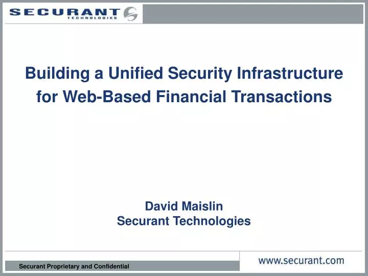 david maislin securant technologies