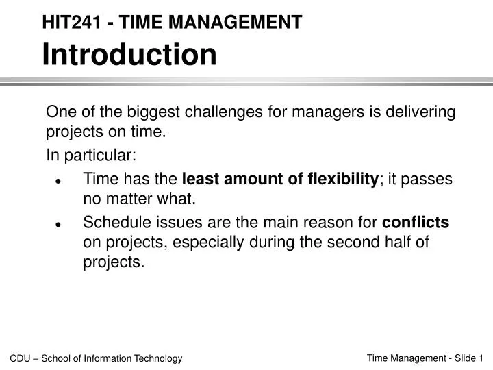 hit241 time management introduction