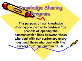Knowledge Sharing Program