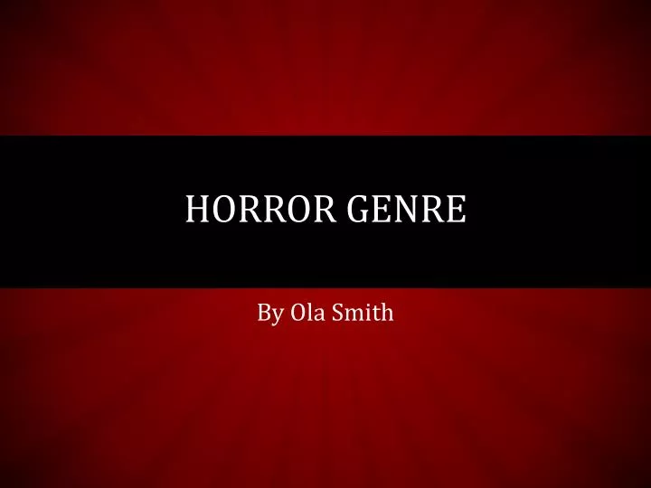 horror genre