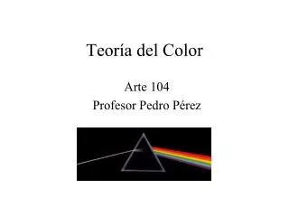 teor a del color