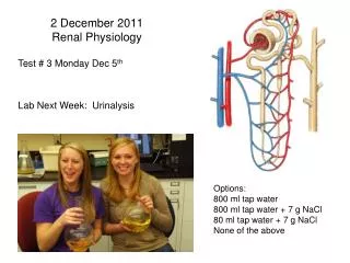 2 December 2011 Renal Physiology