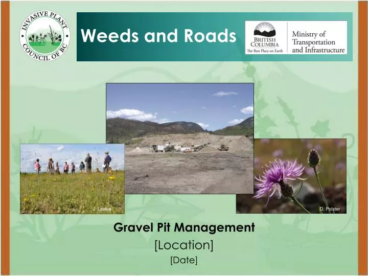 gravel pit management location date
