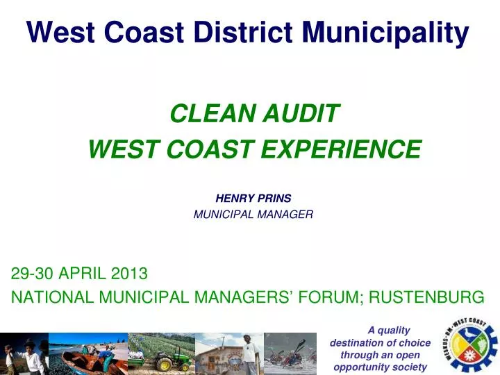 west coast district municipality