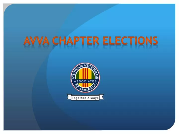 avva chapter elections