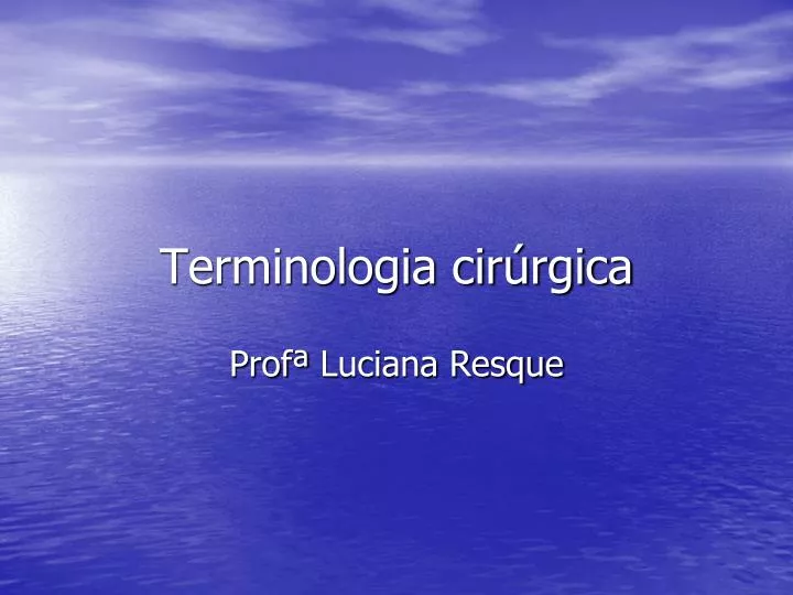 terminologia cir rgica