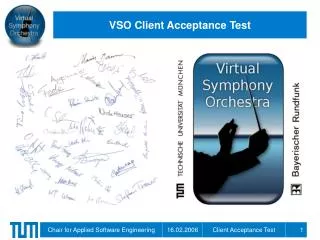 VSO Client Acceptance Test