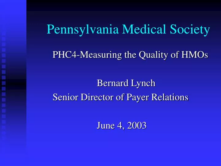 pennsylvania medical society