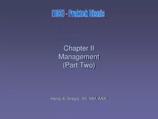 chapter ii management part two