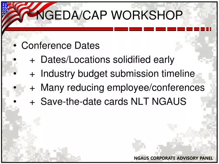 ngeda cap workshop