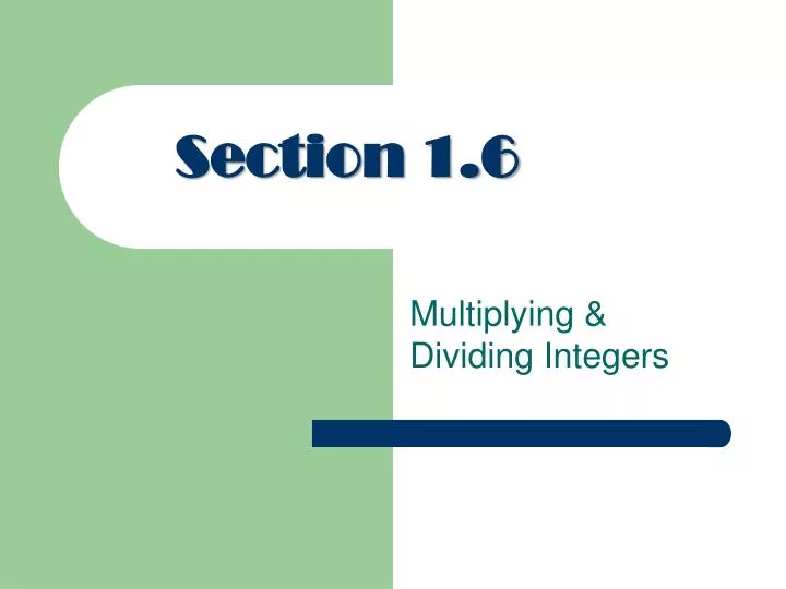 section 1 6