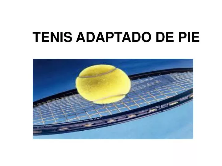 tenis adaptado de pie
