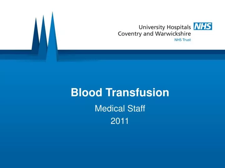 blood transfusion