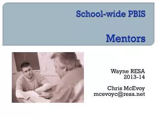 School-wide PBIS Mentors