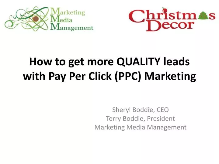 how to get more quality leads with pay per click ppc marketing