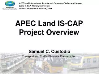 apec land is cap project overview