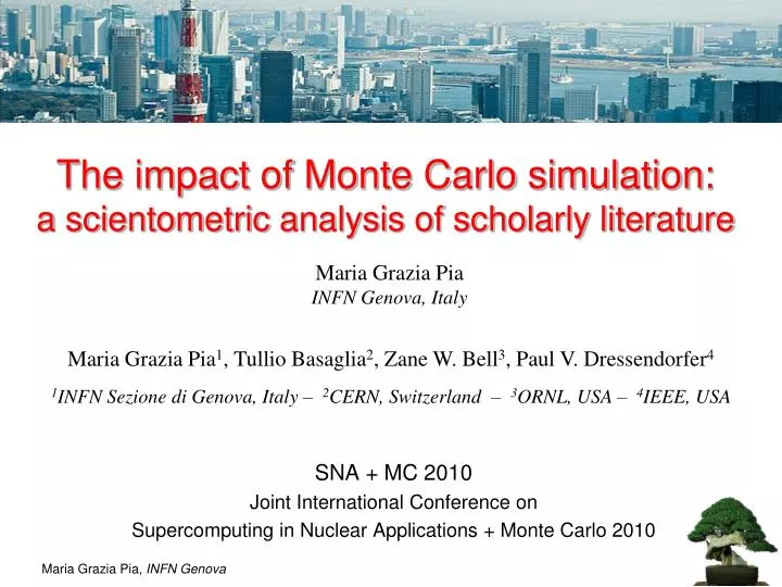 the impact of monte carlo simulation a scientometric analysis of scholarly literature