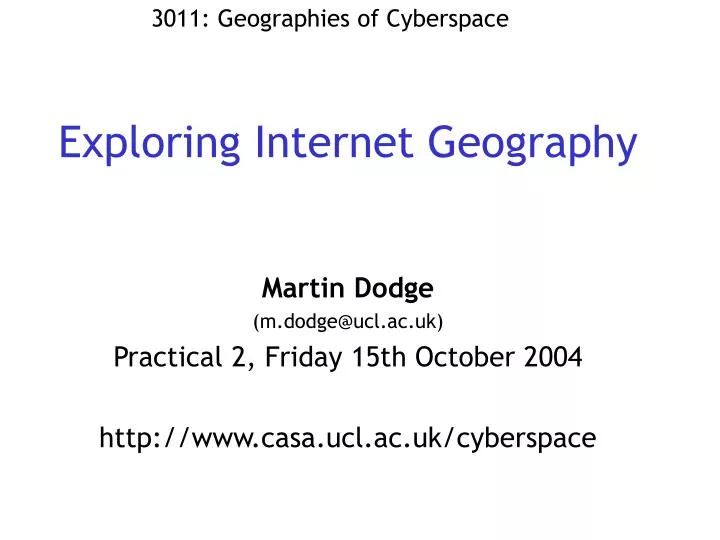 exploring internet geography