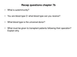 Recap questions chapter 7b