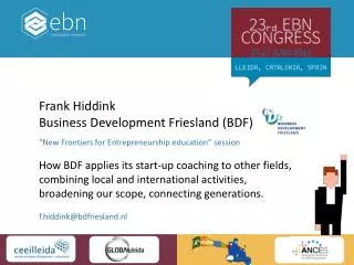 Frank Hiddink Business Development Friesland (BDF)