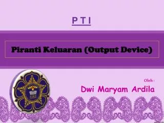 piranti keluaran output device