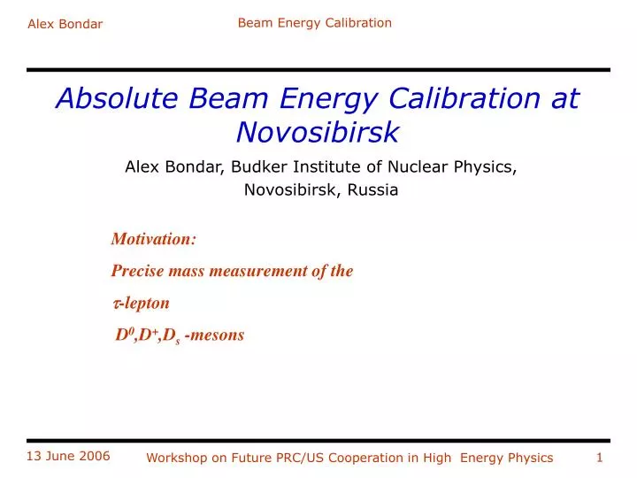 absolute beam energy calibration at novosibirsk