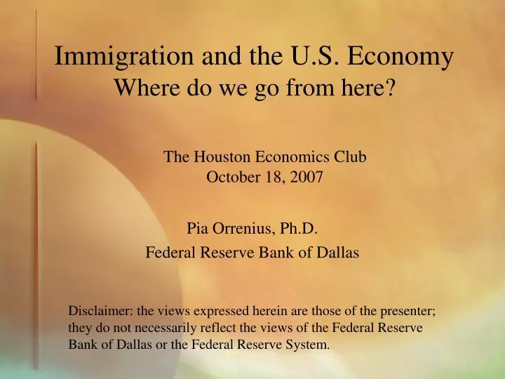 immigration and the u s economy where do we go from here