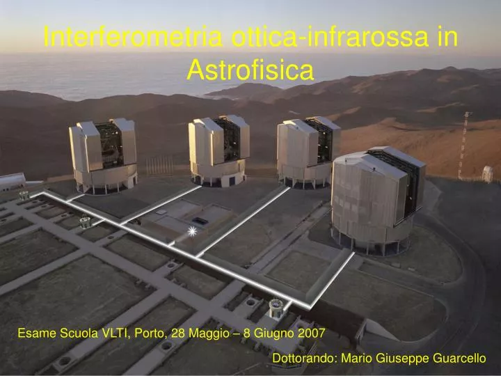 interferometria ottica infrarossa in astrofisica