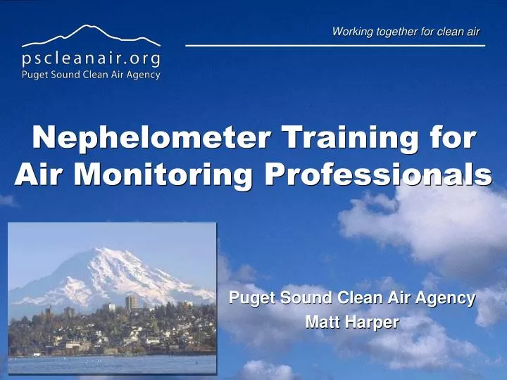 nephelometer training for air monitoring professionals