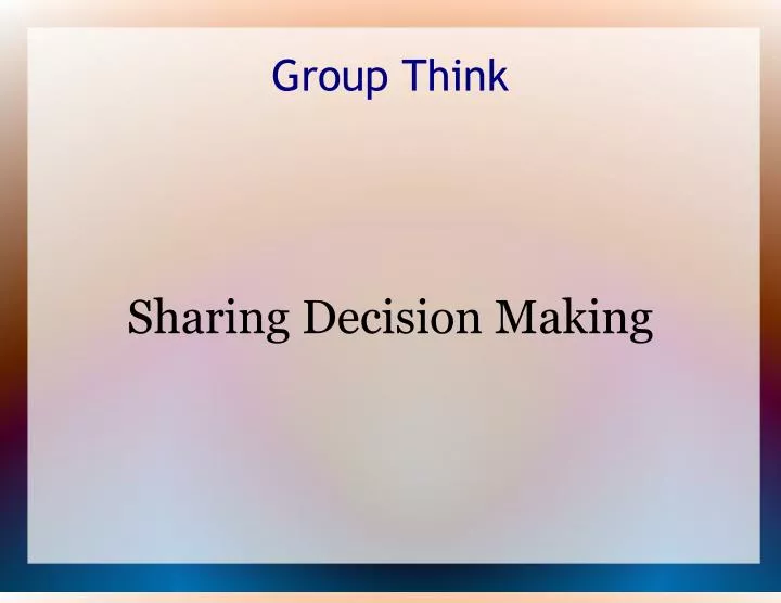 group think