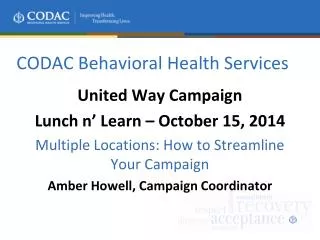 codac behavioral health services
