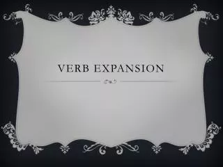 verb expansion