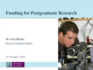 Funding for Postgraduate Research