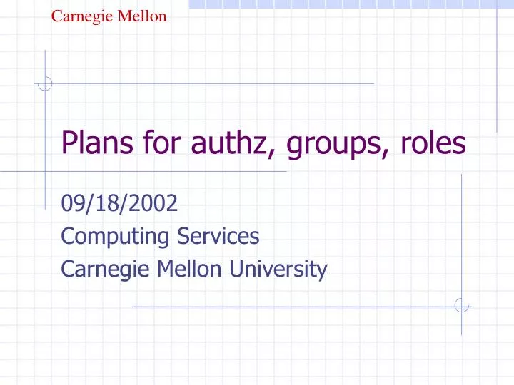 plans for authz groups roles