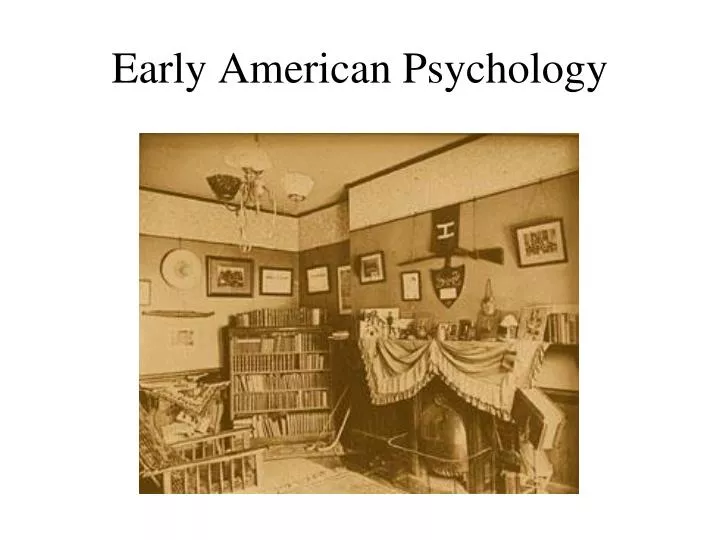 early american psychology