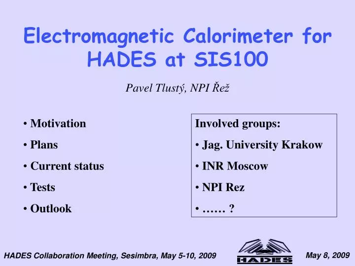 electromagnetic calorimeter for hades at sis100