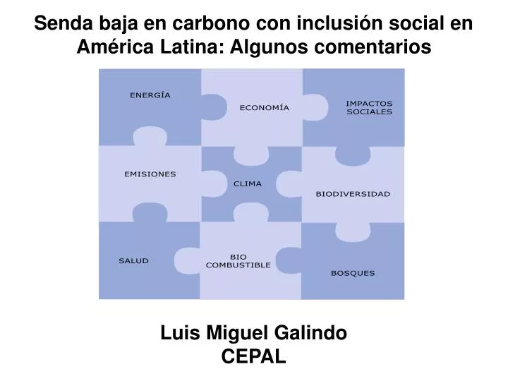 senda baja en carbono con inclusi n social en am rica latina algunos comentarios