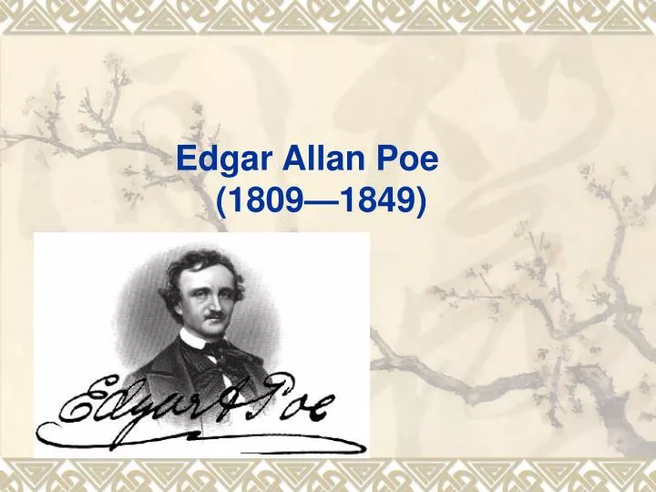 edgar allan poe 1809 1849