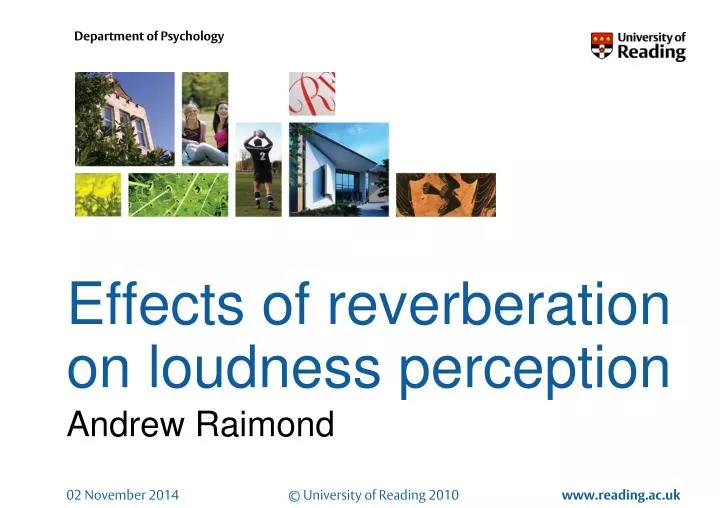 effects of reverberation on loudness perception