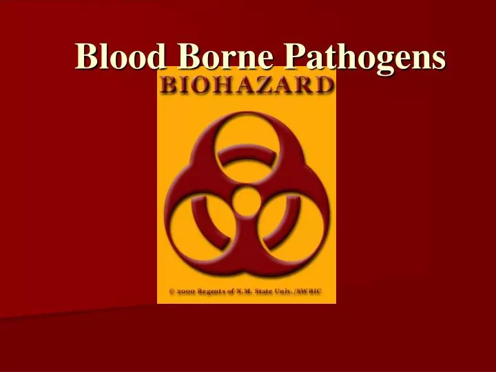 blood borne pathogens