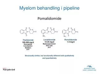 Myelom behandling i pipeline