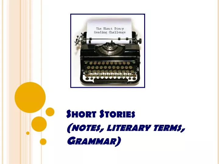 short stories notes literary terms grammar