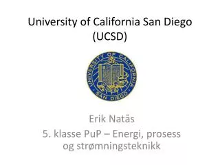 university of california san diego ucsd